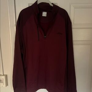Callaway Burgundy Quarter-Zip Pullover